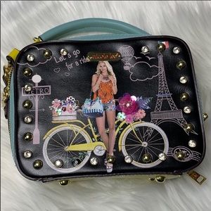 Nicole Lee Bicycle Girl Crossover Box Handbag